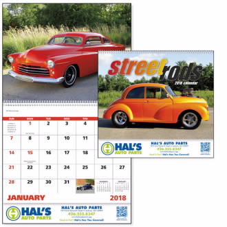 7083 - street rods wall calendars