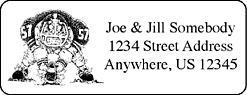 Personalized football address labels