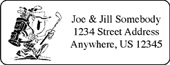 Personalized golf address labels