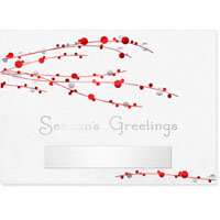 Red Berry Branches 5" x 7" Premium Card No. 5706