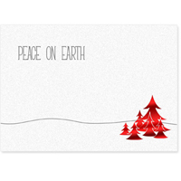 Red Peace on Earth 5" x 7" Premium Card No. 5714