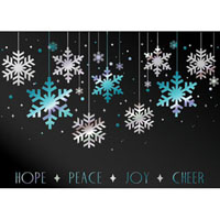 Hope Peace Joy Cheer 5" x 7" Premium Card No. 5726
