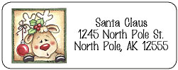 christmas perso0nalized address labels