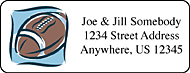 Personalized football address labels