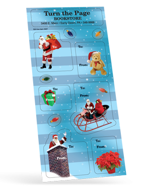 3427 Personalized Christmas Sticker Sheets 