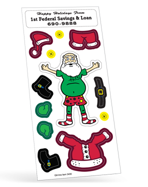 3430 Personalized Christmas Sticker Sheets 