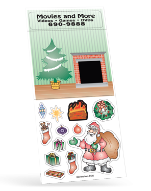 3435 Personalized Christmas Sticker Sheets 