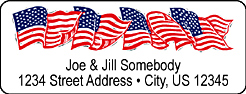 personalized address labels, patriotic address labels