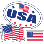 made in USA stickers and decals