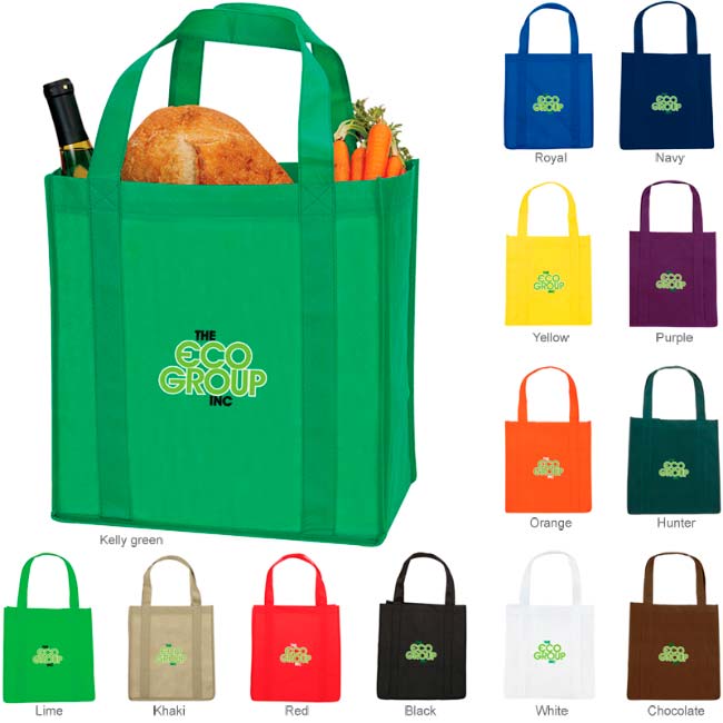 Custom Printed Non-Woven Polypropylene Bags, Non-Woven Grocery Bags and Tote Bags