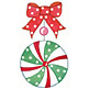 christmas address labels candy