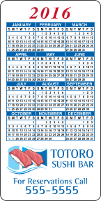 rectangle calendar magnets