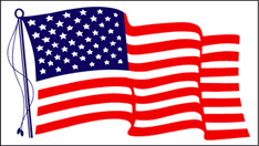 American Flag stickers and decals