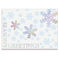 Holographic Snowflakes 5" x 7" Classic Card No. 5557