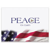Patriotic Peace on Earth 5" x 7" Classic Card No. 5558