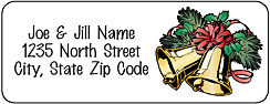 Personalized holiday and christmas address labels from Elite Design