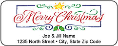 Christmas return address labels