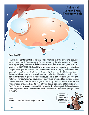 Santa Letter - Personalized Letter From Santa