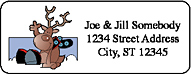 Personalized holiday and christmas return address labels