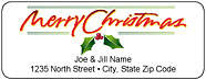 Christmas and holiday address labels and personalized address labels