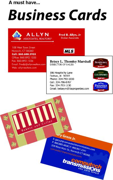full color business cards
