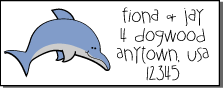 Dolphin address label