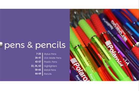 custom promotional pens catalog