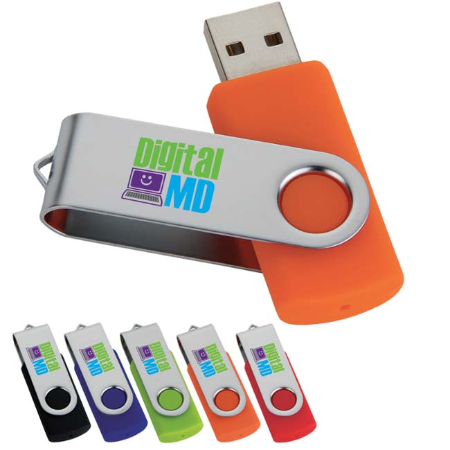 Promotional USB Drives, Custom USB Drives, Custom Mini Flash Drive - 1GB Folding USB 2.0 Flash Drive 