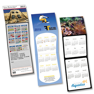 custom design tri-fold calendar cards